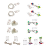 Maxbell 2 pcs Battery Powered Plastic Star Fairy Chain Lamp 2meter 20LED Warm White