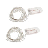 Maxbell 2 pcs Battery Powered Plastic Star Fairy Chain Lamp 2meter 20LED Warm White