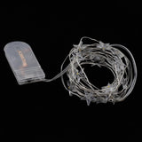 Maxbell 2 pcs Battery Powered Plastic Star Fairy Chain Lamp 2meter 20LED Warm White