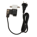 Maxbell Maxbell AC220V CO2 Aquarium Electric Solenoid Valve Magnetic Valve EU Plug silver