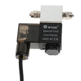 Maxbell Maxbell AC220V CO2 Aquarium Electric Solenoid Valve Magnetic Valve EU Plug silver