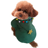 Maxbell Maxbell Fancy Dog Cosplay Costume Outfit Adorable Pet Cloak Hoodie Star Ball Coat Green XL