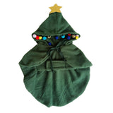 Maxbell Maxbell Fancy Dog Cosplay Costume Outfit Adorable Pet Cloak Hoodie Star Ball Coat Green XL