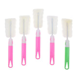 Maxbell 5Pcs Convenient Brush Sponge Bottle Brush Cleaning Brush for Cups ( Random Color ) - Aladdin Shoppers