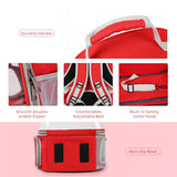 Maxbell Travel Bird Parrot Cage Carrier with Stand Perch Cup w/Key Ring Pendant Pink