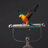 Bird Travel Carrier Kit,Parrot Backpack+Bird Stainless Steel Standing Frame