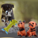 Maxbell Pet Cat Dog Interative Rubber Squeaky Chew Toy Biting Toy Cute Animals 1 - Aladdin Shoppers