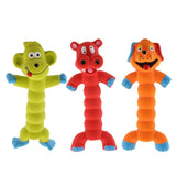 Maxbell Pet Cat Dog Interative Rubber Squeaky Chew Toy Biting Toy Cute Animals 1 - Aladdin Shoppers