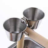 5pcs Parrot Cockatoo Stand Climbing Game Frame Playing Cage Perch Toy