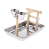 5pcs Parrot Cockatoo Stand Climbing Game Frame Playing Cage Perch Toy