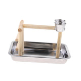 5pcs Parrot Cockatoo Stand Climbing Game Frame Playing Cage Perch Toy