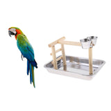 5pcs Parrot Cockatoo Stand Climbing Game Frame Playing Cage Perch Toy