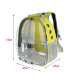 Bird Travel Carrier Kit,Parrot Backpack+Bird Stainless Steel Standing Frame