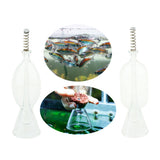 Maxbell Maxbell Crystal Feeding Cup Aquarium Fish Feeder Food Feeding Cup Round