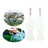 Maxbell Maxbell Crystal Feeding Cup Aquarium Fish Feeder Food Feeding Cup Round