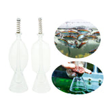Maxbell Maxbell Crystal Feeding Cup Aquarium Fish Feeder Food Feeding Cup Round