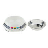 Maxbell Maxbell Pet Dog Feeder Cat Feeding Bowl Food Container Stainless Steel Bowl 420ml