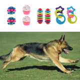Maxbell 2 Pcs Pet Dog Cat Interactive Play Chewing Toy Teeth Cleaning for Dog Cat 11.5x4.5cm