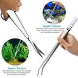 Maxbell Maxbell Aquarium Tools Kit 5 in 1 Stainless Steel Aquatic Plant Tweezers Set Type 1