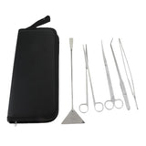 Maxbell Maxbell Aquarium Tools Kit 5 in 1 Stainless Steel Aquatic Plant Tweezers Set Type 1