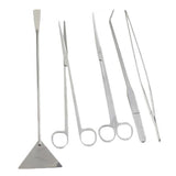 Maxbell Maxbell Aquarium Tools Kit 5 in 1 Stainless Steel Aquatic Plant Tweezers Set Type 1