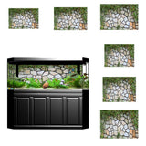 Maxbell Maxbell HD Dramatic 3D Print Single Adhesive Picture Backdrop for Fish Tank Aquarium M