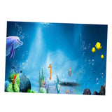 Maxbell Maxbell 3D Aquarium Fish Tank Background Poster Picture PVC Adhesive Decor 122x46cm