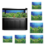 Maxbell Maxbell High Definition 3D Single Adhesive Plant Fish Picture Backdrop for Aquarium L