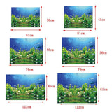 Maxbell Maxbell High Definition 3D Single Adhesive Plant Fish Picture Backdrop for Aquarium L