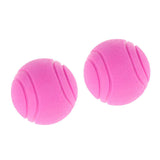 Maxbell Maxbell 2Pcs Nearly Indestructible Dog Balls, Chew Fetch Play Pet Dogs Toy Pink