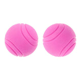 Maxbell Maxbell 2Pcs Nearly Indestructible Dog Balls, Chew Fetch Play Pet Dogs Toy Pink