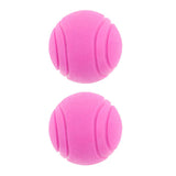 Maxbell Maxbell 2Pcs Nearly Indestructible Dog Balls, Chew Fetch Play Pet Dogs Toy Pink