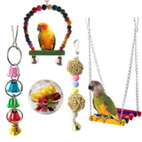 Maxbell Maxbell Bird Foraging Feeder Hanging Intelligence Toy Cage Feeder Five-piece suit