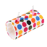 Maxbell Maxbell Small Pets Play Canvas Tunnel Cage Hammock Toy for Hamster Squirrel Dot