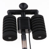Maxbell Maxbell Air Pump Double Sponge Water Filter for Aquarium Fish Tank EU Plug