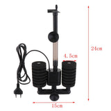 Maxbell Maxbell Air Pump Double Sponge Water Filter for Aquarium Fish Tank EU Plug