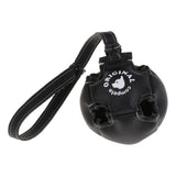 Maxbell Maxbell Pet Dog Puppy Toy Hollow Ball with Rope Handle Easy to Throw Black