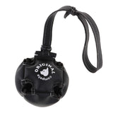 Maxbell Maxbell Pet Dog Puppy Toy Hollow Ball with Rope Handle Easy to Throw Black