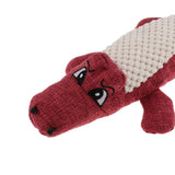 Maxbell Maxbell Pet Sound Cat Dog Squeaky Chew Toy Biting Toy Simulation Crocodile Red