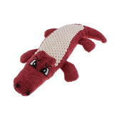 Maxbell Maxbell Pet Sound Cat Dog Squeaky Chew Toy Biting Toy Simulation Crocodile Red