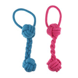 Maxbell Maxbell 2Pcs Pet Puppy Dog Cotton Rope Chew Toys for Teeth Cleaning Knot Rope L