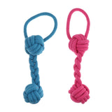 Maxbell Maxbell 2Pcs Pet Puppy Dog Cotton Rope Chew Toys for Teeth Cleaning Knot Rope L