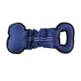 Maxbell 2Pcs Bone Type Dog Bite Tug Pillow Durable Exercise Training Toys Blue