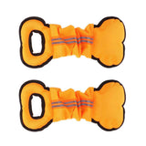 Maxbell Maxbell 2Pcs Bone Type Dog Bite Tug Pillow Durable Exercise Training Toys Orange