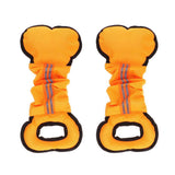 Maxbell Maxbell 2Pcs Bone Type Dog Bite Tug Pillow Durable Exercise Training Toys Orange