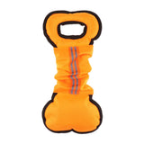 Maxbell 2Pcs Bone Type Dog Bite Tug Pillow Durable Exercise Training Toys Orange