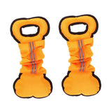 Maxbell Maxbell 2Pcs Bone Type Dog Bite Tug Pillow Durable Exercise Training Toys Orange
