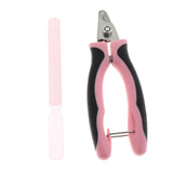 Maxbell Maxbell Pet Dog and Cat Grooming Clipper with File Non Slip Handle Pink