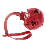 Maxbell Maxbell Pet Dog Puppy Toy Hollow Ball with Rope Handle Easy to Throw Red