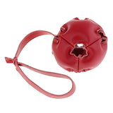 Maxbell Maxbell Pet Dog Puppy Toy Hollow Ball with Rope Handle Easy to Throw Red